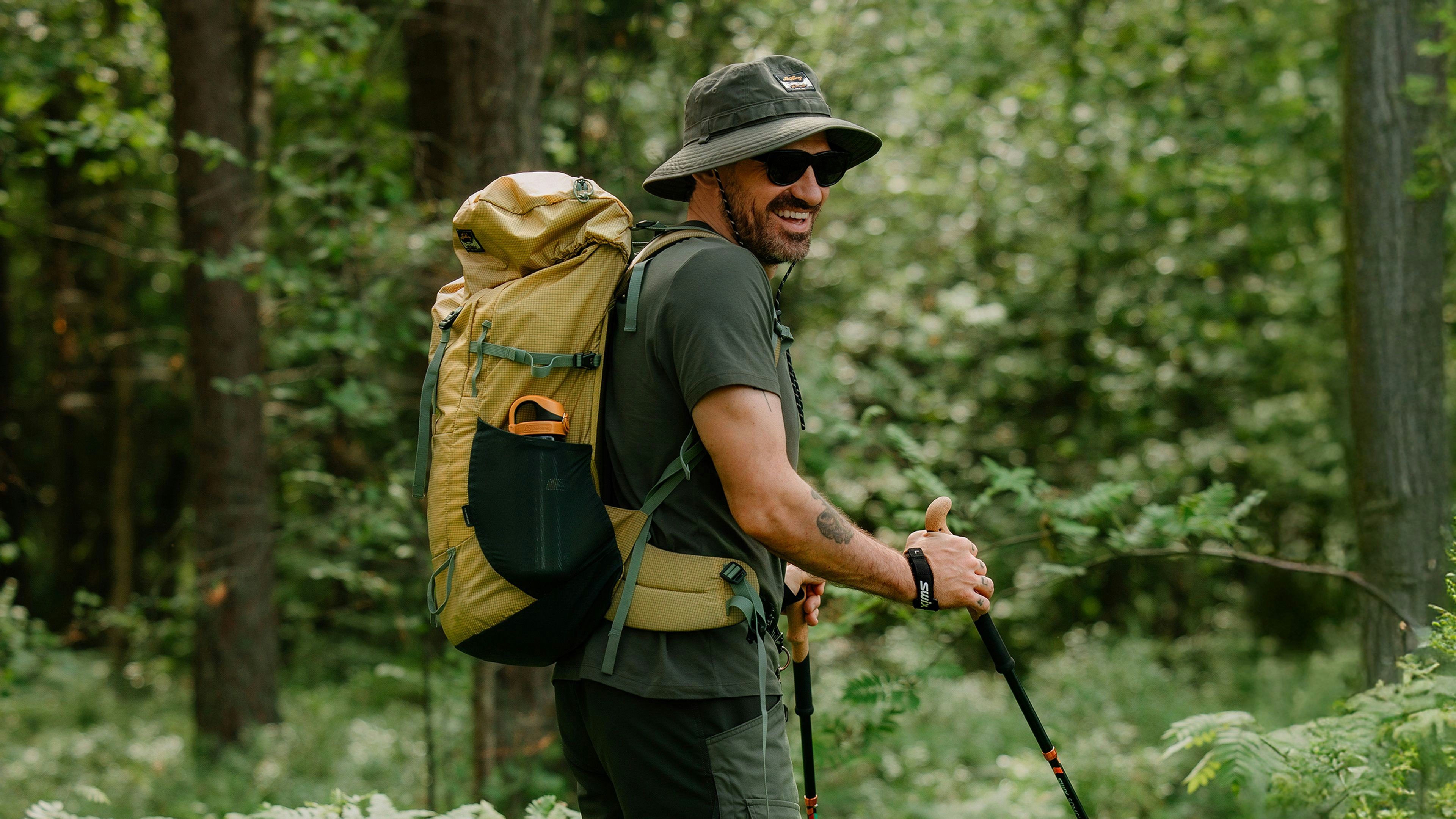 Man in hiking gear