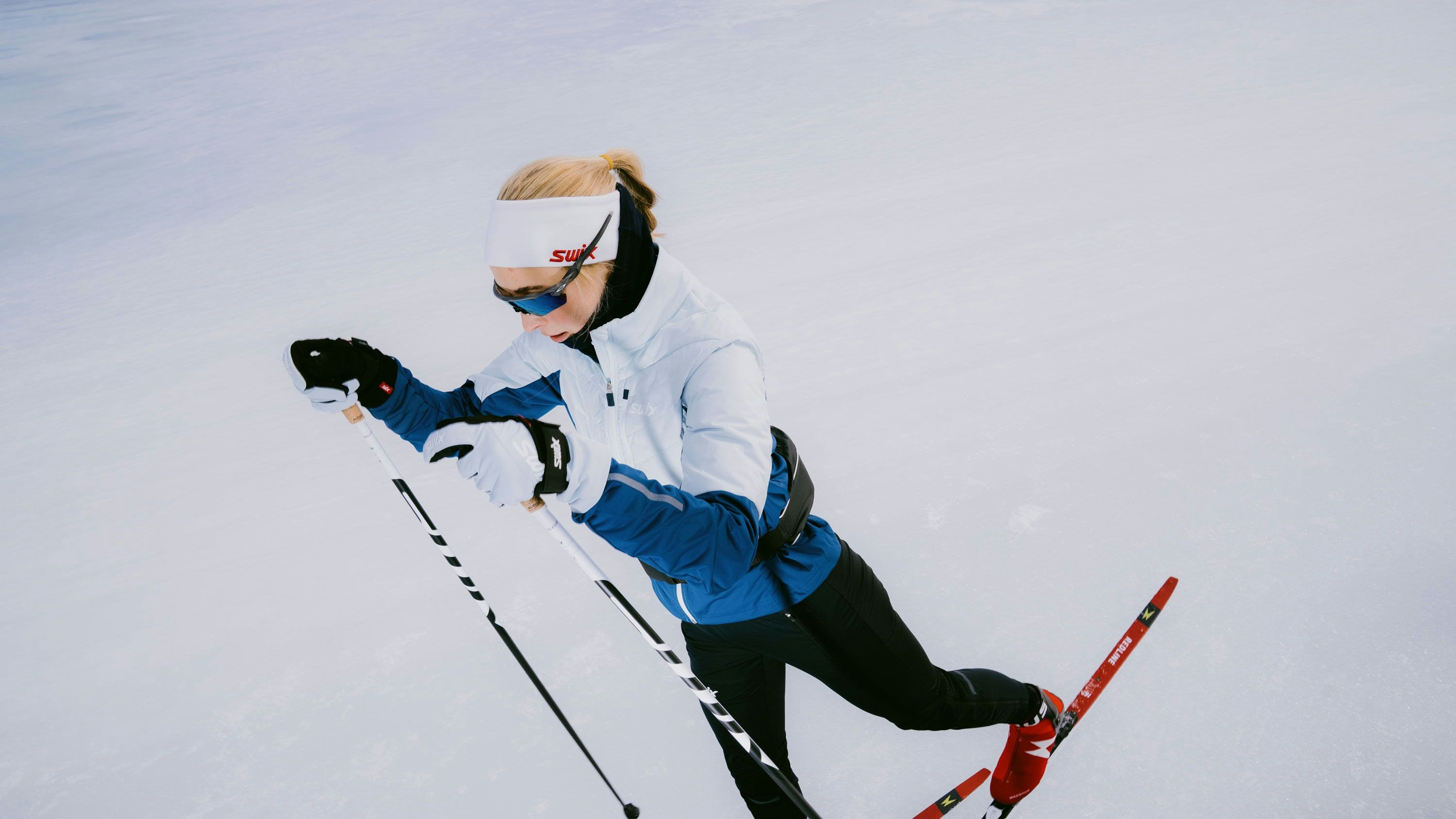 Skiløper på klisterføre