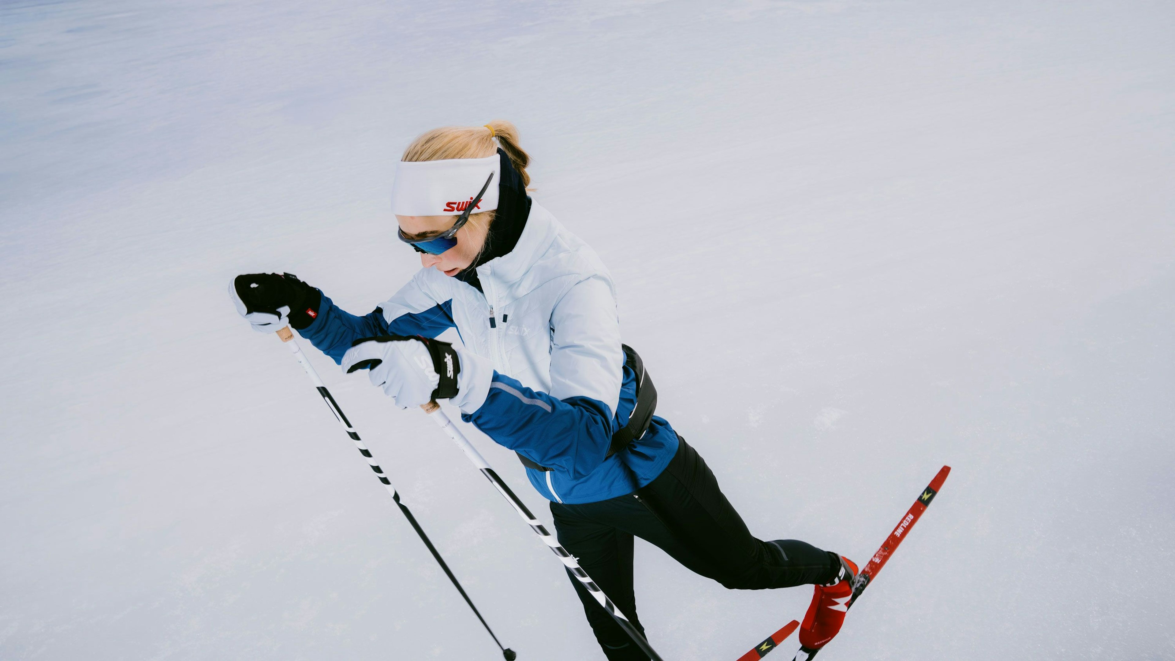 Skiløper på klisterføre